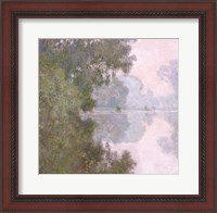 Framed Morning on the Seine, near Giverny, 1896