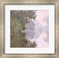 Framed Morning on the Seine, near Giverny, 1896