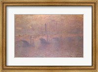 Framed Thames at London, Waterloo Bridge, 1903