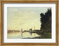 Framed Argenteuil, Late Afternoon, 1872