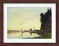 Framed Argenteuil, Late Afternoon, 1872