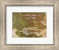 Framed Water Lilies, Reflected Willow, c.1920