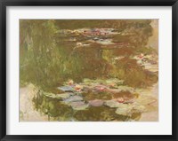 Framed Water Lilies, Reflected Willow, c.1920
