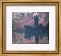 Framed Houses of Parliament, Sunset, 1902