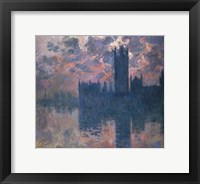 Framed Houses of Parliament, Sunset, 1902
