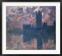 Framed Houses of Parliament, Sunset, 1902