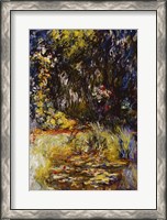 Framed Corner of a Pond with Waterlilies, 1918