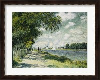 Framed Seine at Argenteuil, 1875