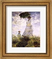 Framed Woman with a Parasol - Madame Monet and Her Son