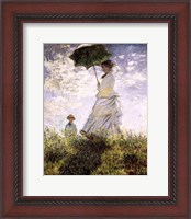 Framed Woman with a Parasol - Madame Monet and Her Son