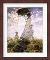 Framed Woman with a Parasol - Madame Monet and Her Son