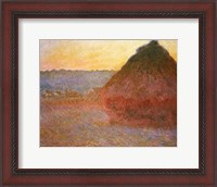 Framed Haystacks, Pink and Blue Impressions, 1891