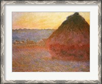Framed Haystacks, Pink and Blue Impressions, 1891