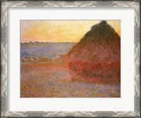 Framed Haystacks, Pink and Blue Impressions, 1891