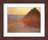 Framed Haystacks, Pink and Blue Impressions, 1891