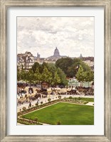 Framed Garden of the Princess, Louvre, 1867