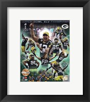 Framed Green Bay Packers Super Bowl XLV Champions PF Gold Composite
