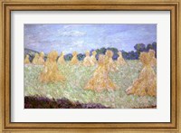 Framed Haystacks, The young Ladies of Giverny, Sun Effec