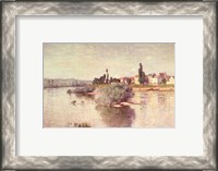 Framed Seine at Lavacourt, 1880