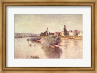 Framed Seine at Lavacourt, 1880