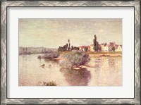 Framed Seine at Lavacourt, 1880