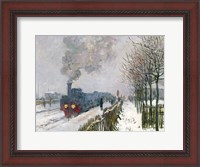 Framed Train in the Snow or The Locomotive, 1875