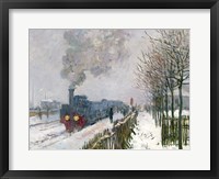 Framed Train in the Snow or The Locomotive, 1875