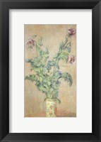 Framed Purple Poppies