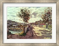 Framed Seine at Bougival, 1869