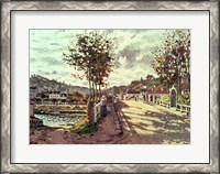 Framed Seine at Bougival, 1869
