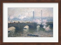 Framed Study of Waterloo Bridge at Dusk, 1903