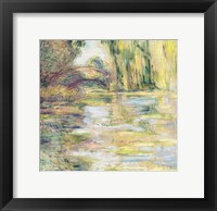 Framed Waterlily Pond: The Bridge