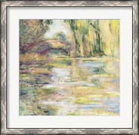 Framed Waterlily Pond: The Bridge