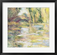 Framed Waterlily Pond: The Bridge