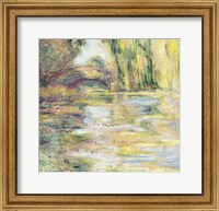 Framed Waterlily Pond: The Bridge