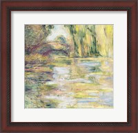 Framed Waterlily Pond: The Bridge