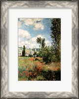 Framed Path through the Poppies, Ile Saint-Martin, Vetheuil, 1880
