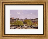 Framed Quai du Louvre, Paris, 1866-7