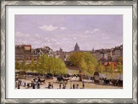 Framed Quai du Louvre, Paris, 1866-7