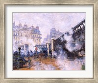 Framed Pont de l'Europe, Gare Saint-Lazare, 1877