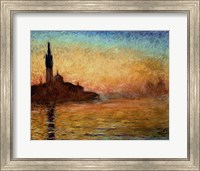 Framed View of San Giorgio Maggiore, Venice by Twilight, 1908