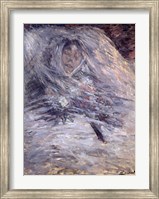 Framed Camille Monet on her Deathbed