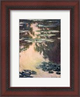 Framed Waterlilies with Weeping Willows, 1907