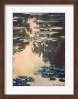 Framed Waterlilies with Weeping Willows, 1907