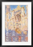 Framed Rouen Cathedral, Effects of Sunlight, Sunset, 1892 (oil on canvas)