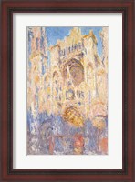 Framed Rouen Cathedral, Effects of Sunlight, Sunset, 1892 (oil on canvas)