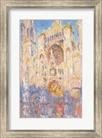 Framed Rouen Cathedral, Effects of Sunlight, Sunset, 1892 (oil on canvas)