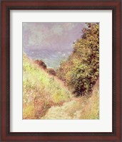 Framed Chemin de la Cavee, Pourville, 1882