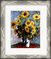 Framed Still life with Sunflowers, 1880