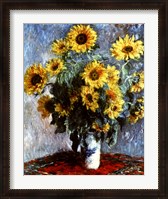 Framed Still life with Sunflowers, 1880